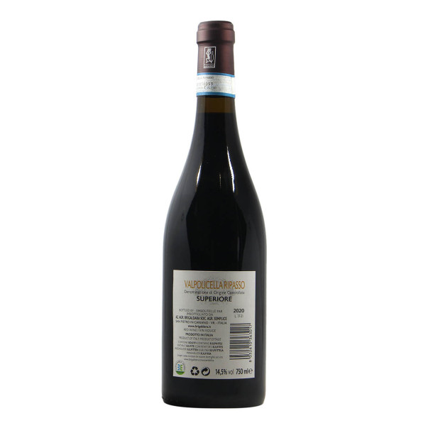 BOTTIGLIA VINO PERSONALIZZATA VALPOLICELLA RIPASSO SUPERIORE 2020 BRIGALDARA