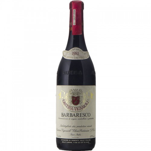 BARBARESCO 1981 CANTINA VIGNAIOLI ELVIO PERTINACE Grandi Bottiglie