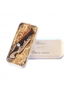 Custodia cavatappi personalizzato - silver WINE ATTACH Grandi Bottiglie